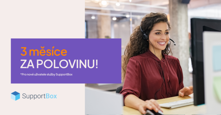 Kvalitná zákaznícka podpora s bonusom: aktivujte si SupportBox na prvé 3 mesiace za polovicu