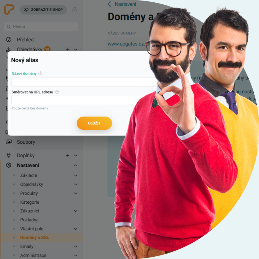 Funkce: doménový alias