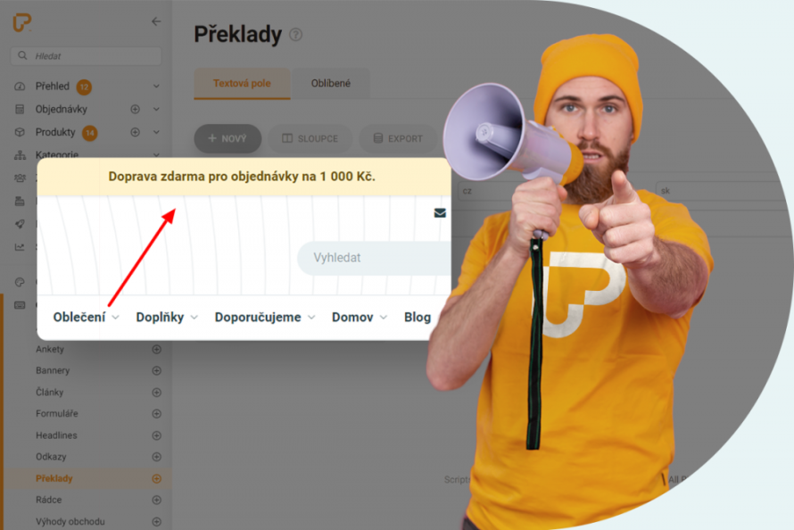 Funkcia: upozornenie v hlavičke