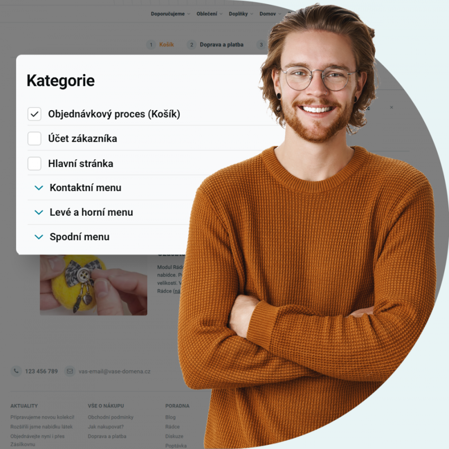 Funkce: článek v košíku