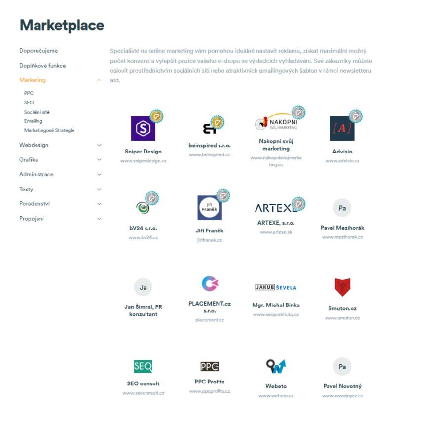 Aktualizace Marketplace