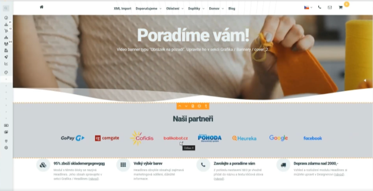 Nová funkcia: vylepšené preťahovanie prvkov v Designerovi