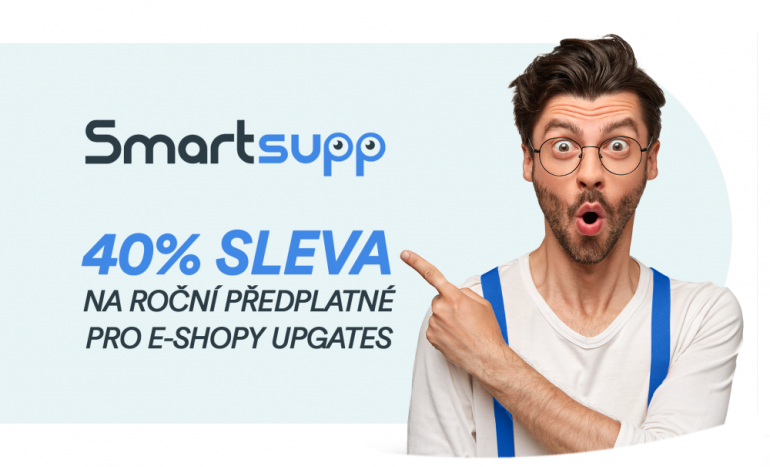 Buďte svým zákazníkům blíž díky komunikačnímu nástroji Smartsupp. Nyní se 40% slevou na roční předplatné