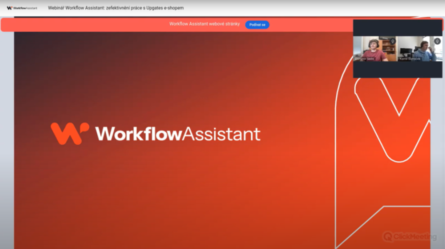 Záznam webináře Workflow Assistant: zefektivnění práce s Upgates e-shopem
