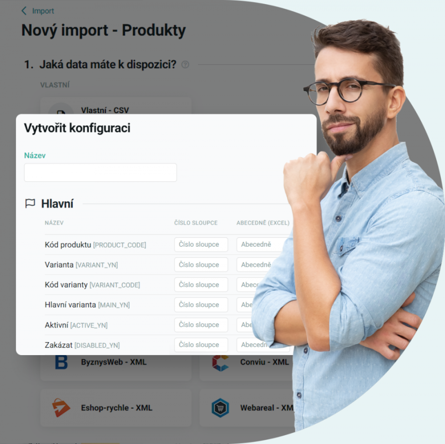 Funkce: konfigurátor CSV