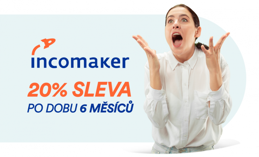 Vyzkoušejte Incomaker na půl roku levněji
