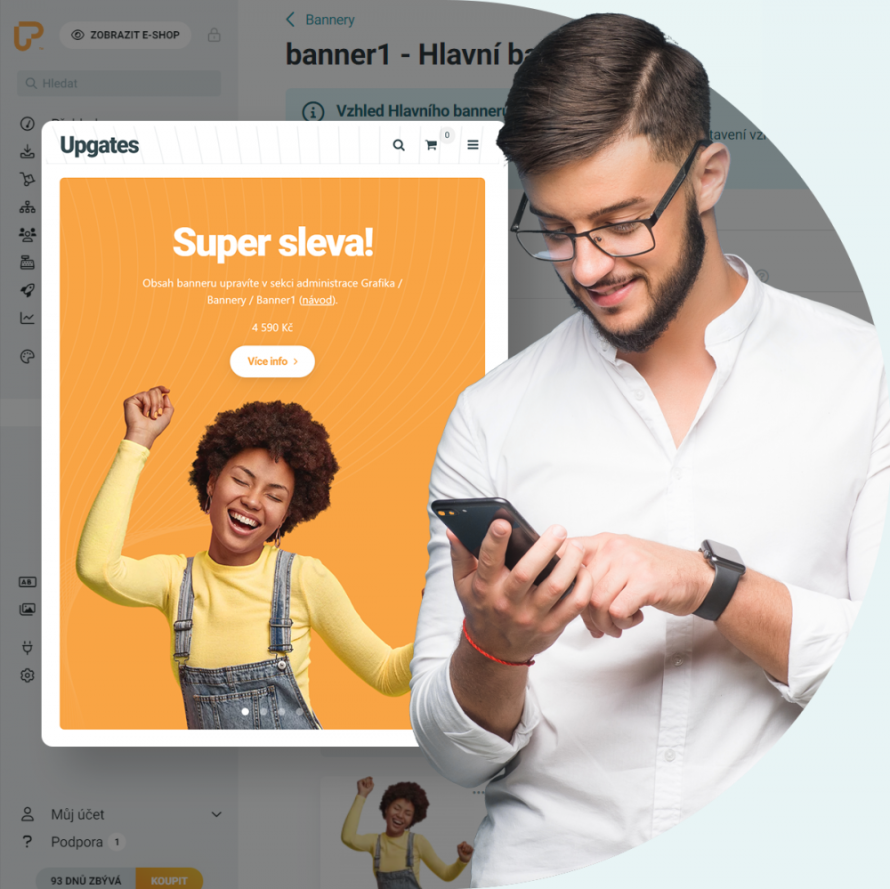 Nová funkce: banner pro mobilní zobrazení