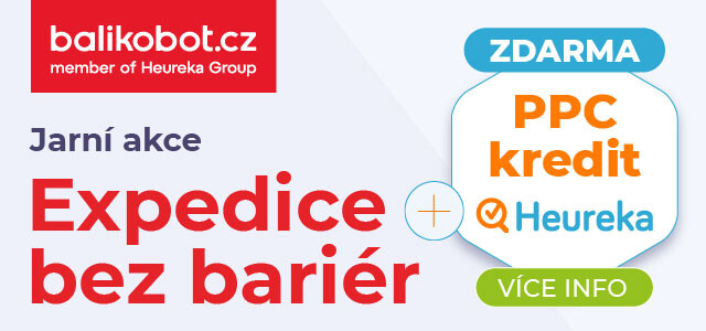 Jarní akce Balíkobotu. Jednoduchá expedice s kreditem na Heureku k tomu
