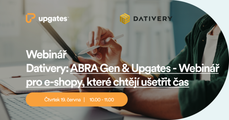 Webinář Dativery: ABRA Gen & Upgates - Webinář pro e-shopy, které chtějí ušetřit čas