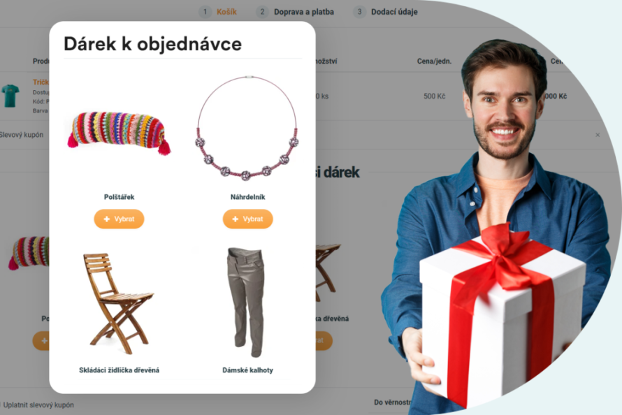 Nová funkce: dárek k objednávce